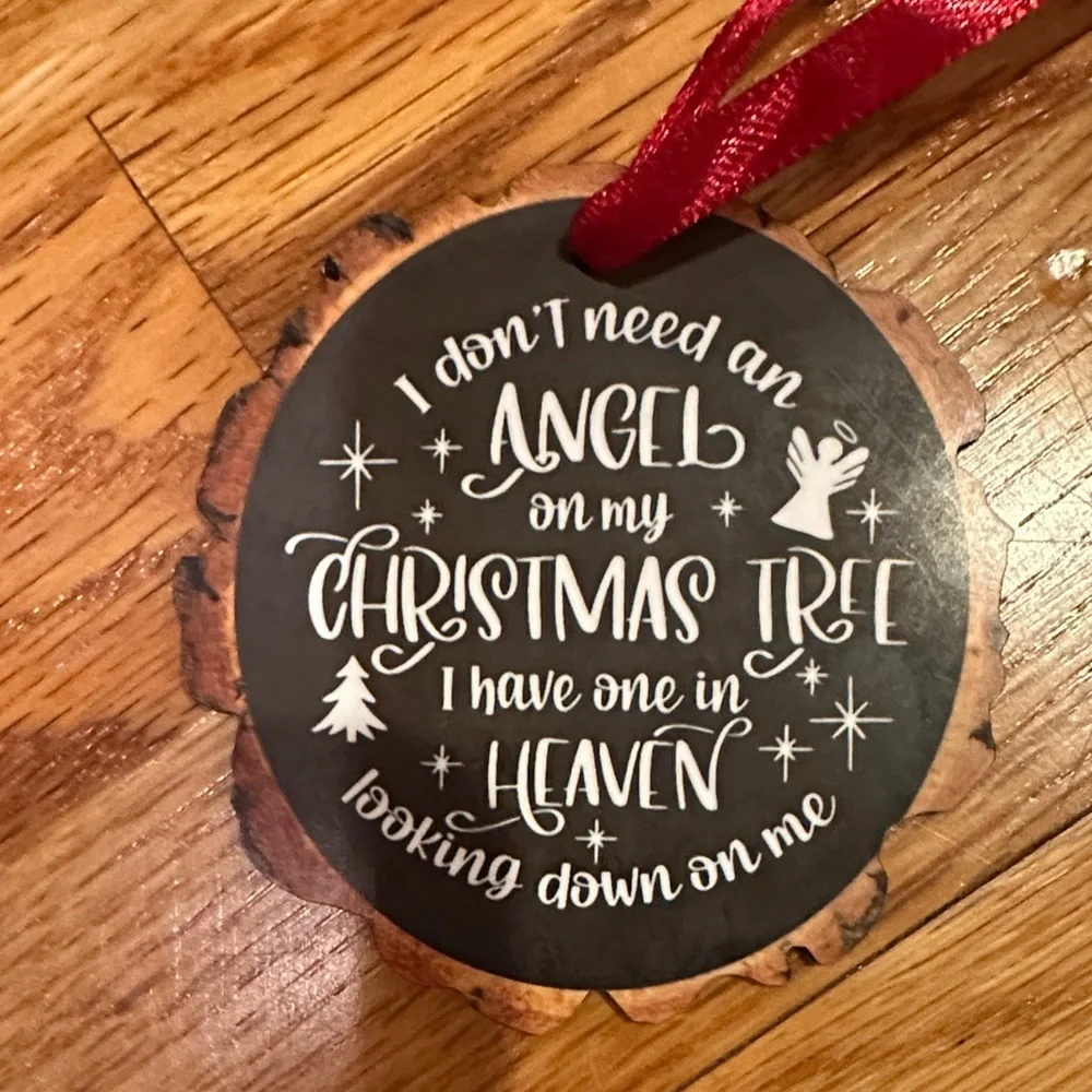 Christmas Tree Ornaments Set - Red and Brown